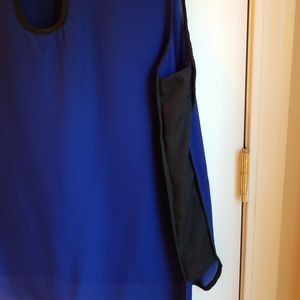 Sleevless blouse with cowl neck - Zenobia Ultramarine